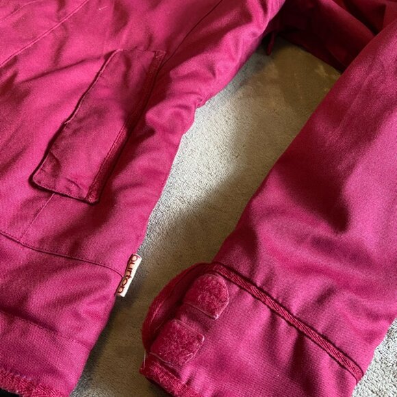 Womens BURTON Dry Ride Snow Board Ski Jacket size L Large Maroon - Picture 4 of 9